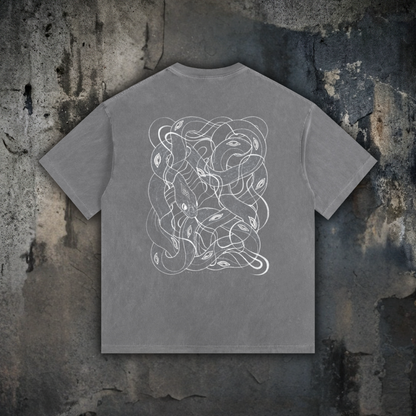 Embrace The Chaos - Vintage Washed Oversized Cotton T-Shirt (Patakota Collab)