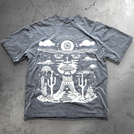 Deserted Visions - Fluffy Vintage Heavyweight T-Shirt - T-Shirt heavyweight vintage washed tee by Phantasmagorical