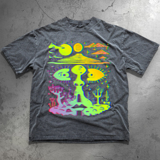 Celestial Drifter - Fluffy Vintage Heavyweight T-Shirt - T-Shirt heavyweight vintage washed tee by Phantasmagorical