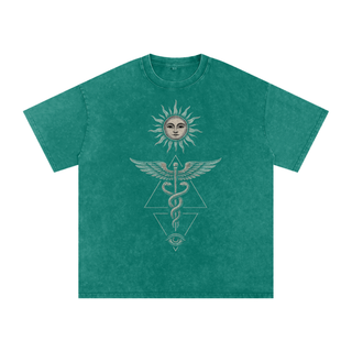 Inner Alchemy - Acid Wash Oversize T-Shirt - 250 GSM (Limited Release) - lifestyle photo