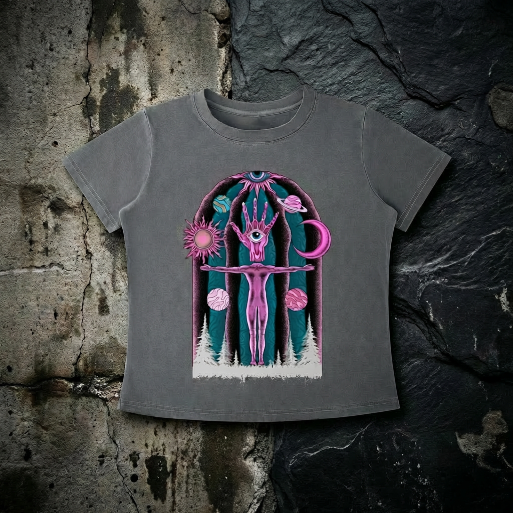 Dissolution of Ego - Women's Vintage Wash Slim Fit T-shirt (NEW)