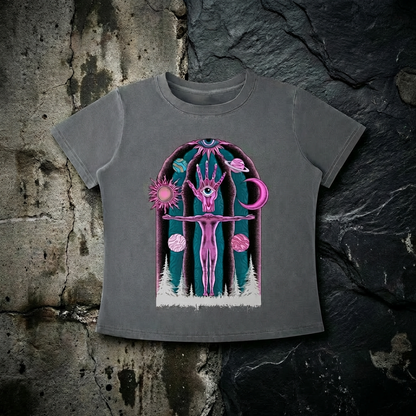 Dissolution of Ego - Women's Vintage Wash Slim Fit T-shirt (NEW)