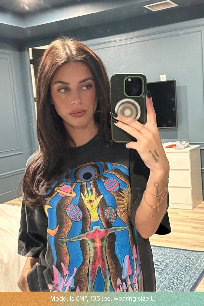 Self Actualized Fluffy Vintage Heavyweight T-Shirt - final product view self actualized fluffy vintage heavyweight streetwear