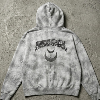 Existential hoodie flat lay by Phantasmagorical