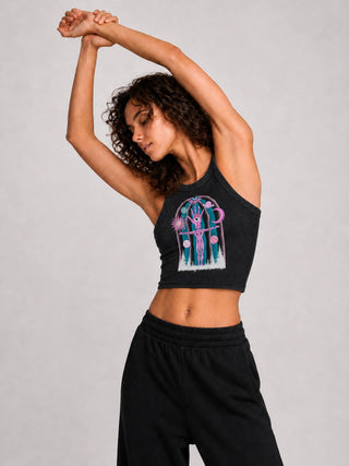 Dissolution of Ego - Femme Snow Washed Tank Top