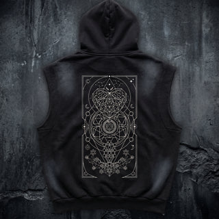 Mystic Myco - Unisex Vintage Wash Sun Fade Sleeveless Hoodie