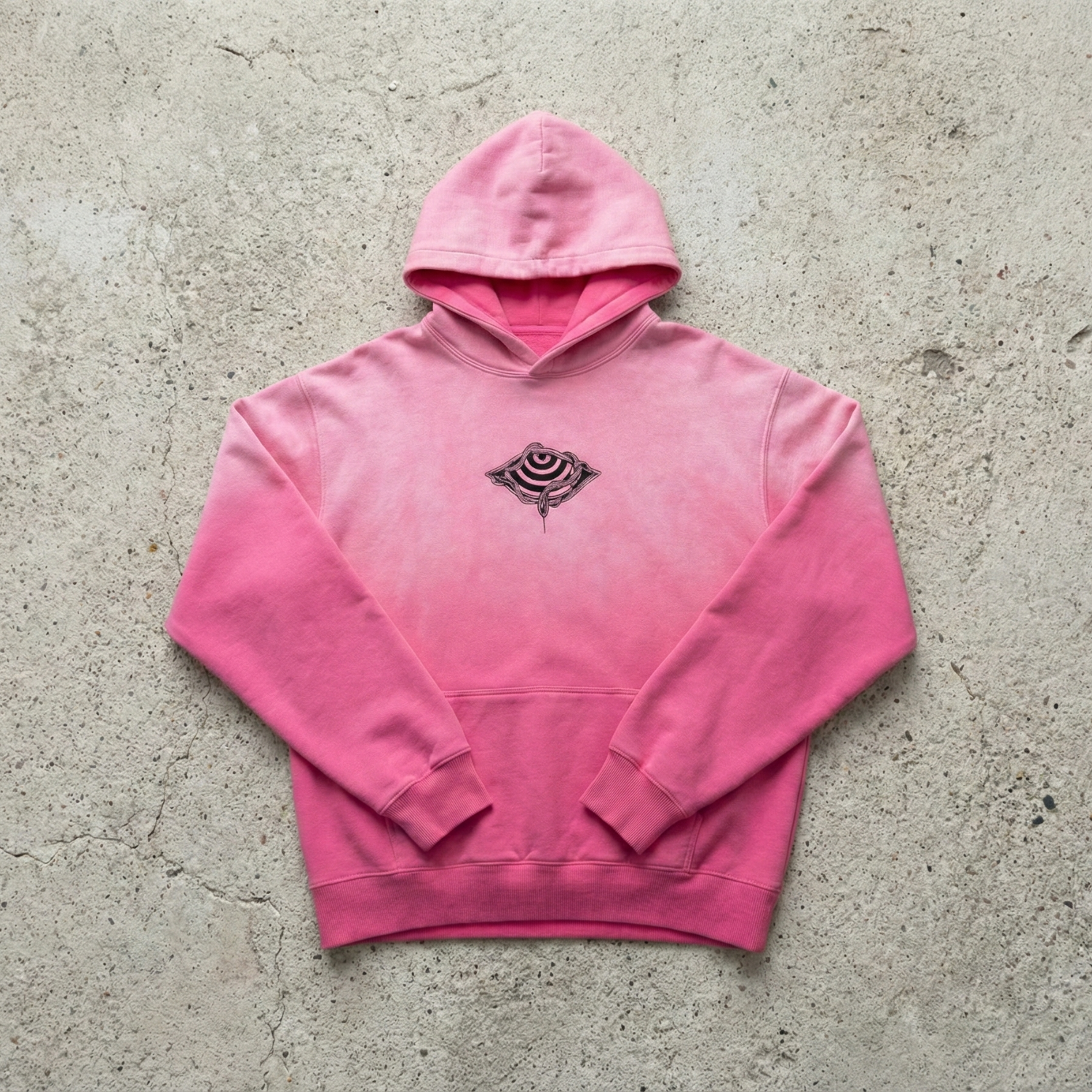 Embrace The Chaos - Heavyweight Sunfade Oversized Hoodie (Patakota Collab) - Hoodie psychedelic streetwear hoodie by Phantasmagorical