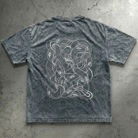 Embrace The Chaos - Patakota Collab Snow Wash Tee (NEW) - T-Shirt by Phantasmagorical