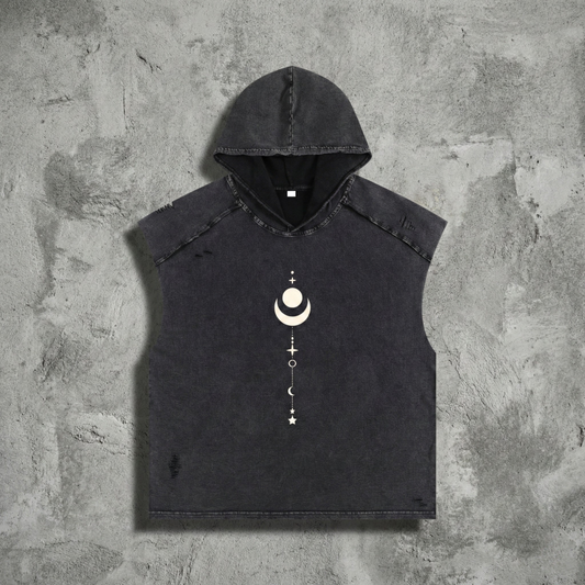 Existential hoodie flat lay by Phantasmagorical