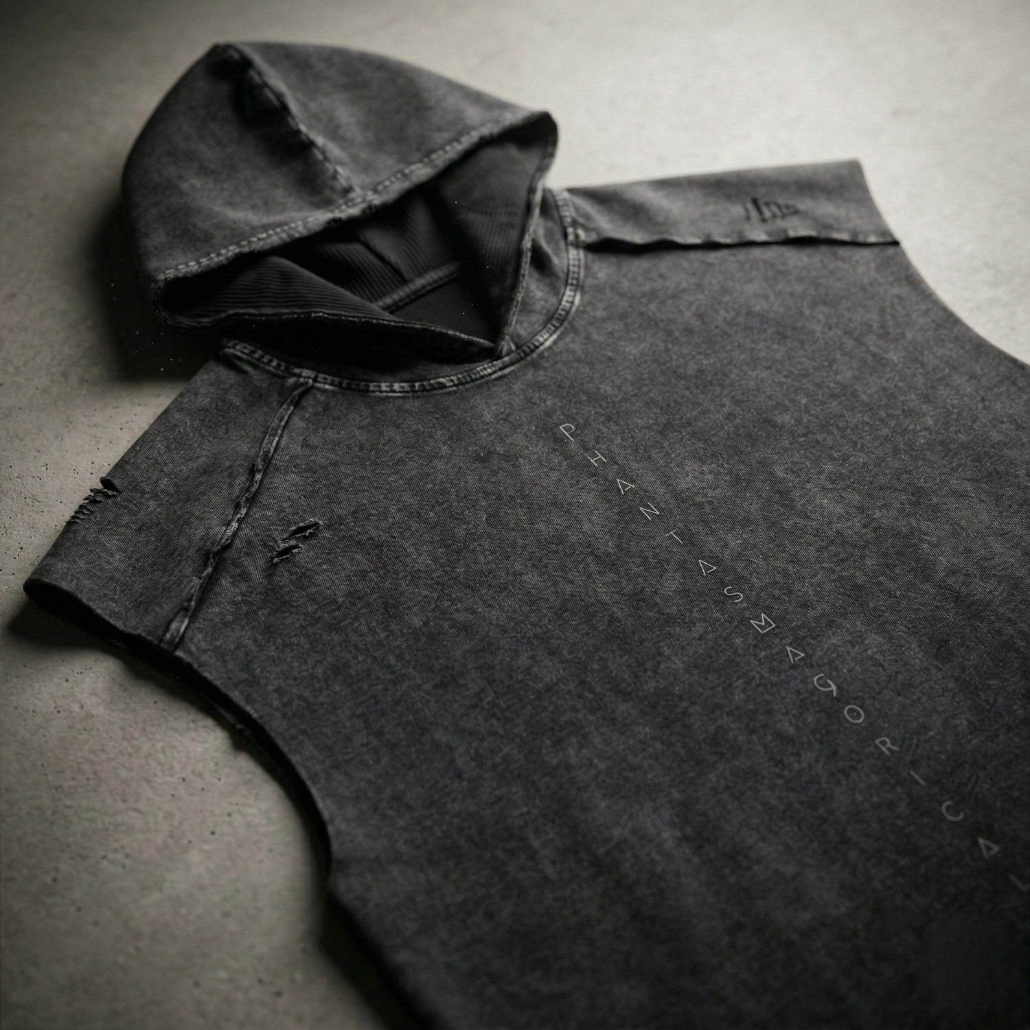 Spirit Animal hoodie flat lay by Phantasmagorical