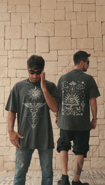 Inner Alchemy - Fluffy Vintage Washed Relaxed fit T-Shirt (NEW)