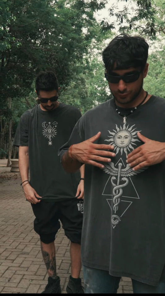 Inner Alchemy - Fluffy Vintage Washed Relaxed fit T-Shirt (NEW)