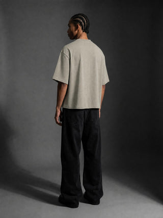 Paradigm - Mineral Wash Raw-Hem Sweater Tee