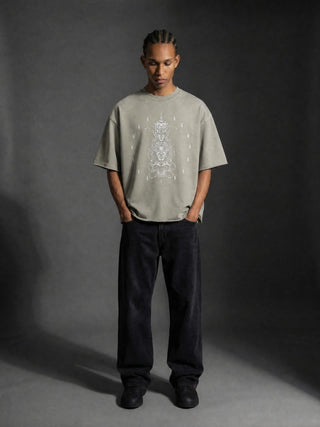 Paradigm - Mineral Wash Raw-Hem Sweater Tee
