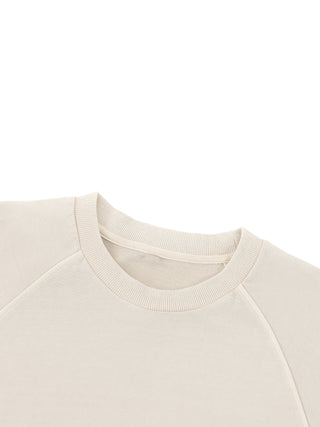Metamorphosis vintage wash boxy short-sleeve sweatshirt styled as streetwear, boxy oversized fit
