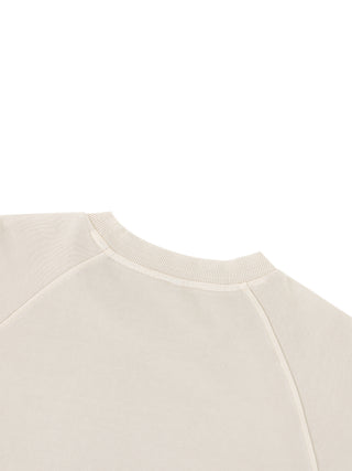 Metamorphosis vintage wash short-sleeve sweatshirt, boxy short-length fit