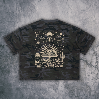 Mystic Signal - Unisex Camo Boxy T-Shirt (NEW)