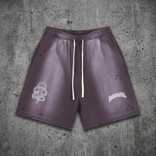 DMT.exe - Sun Fade Heavyweight Distressed Shorts (NEW)