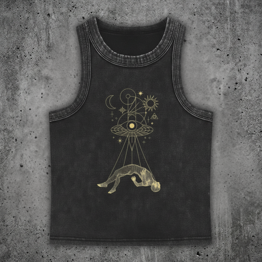 Dimensional Drift - Femme Snow Washed Tank Top