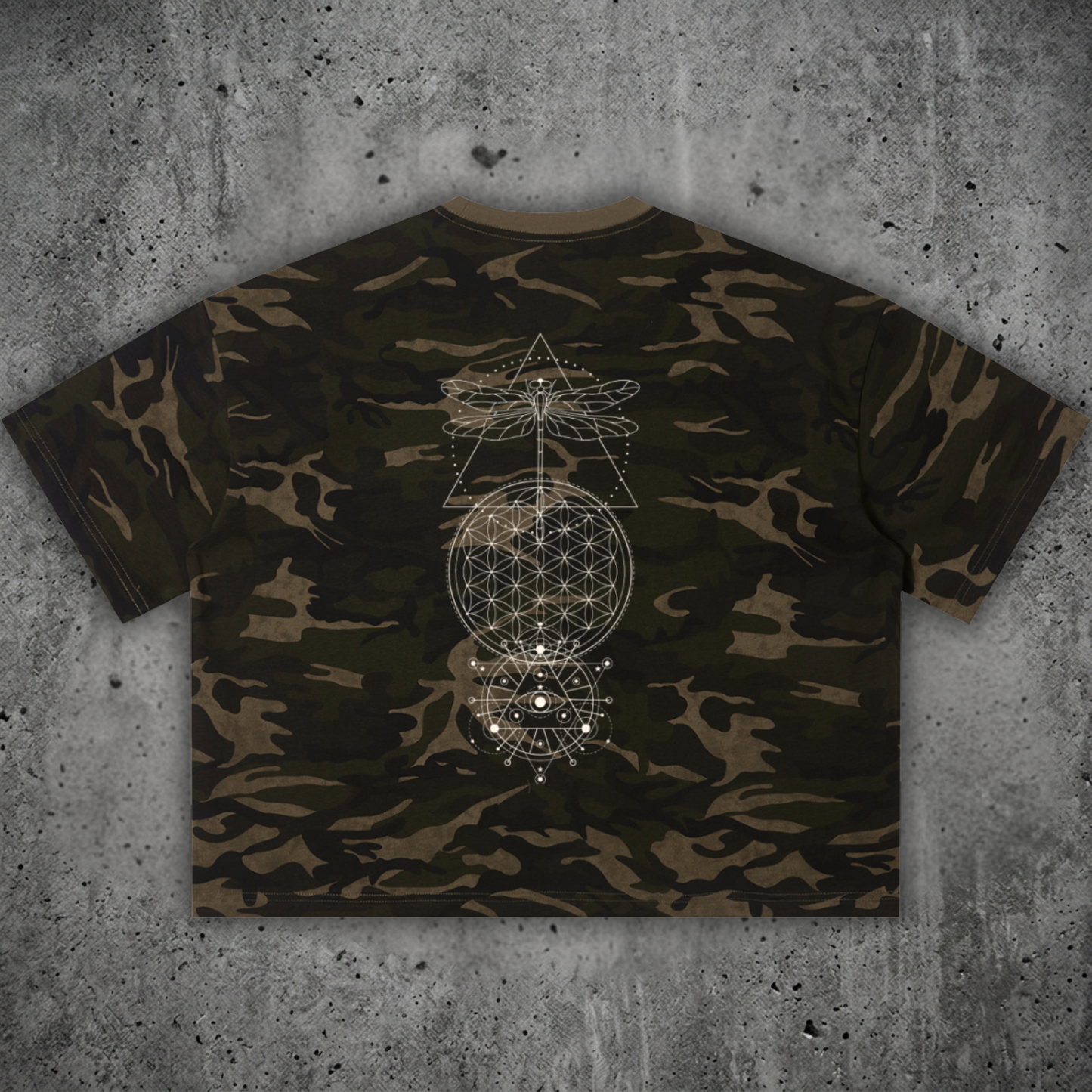 Existential - Unisex Camo Boxy T-Shirt (NEW)