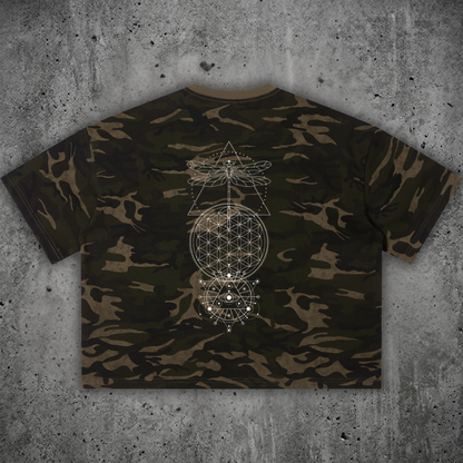 Existential - Unisex Camo Boxy T-Shirt (NEW)