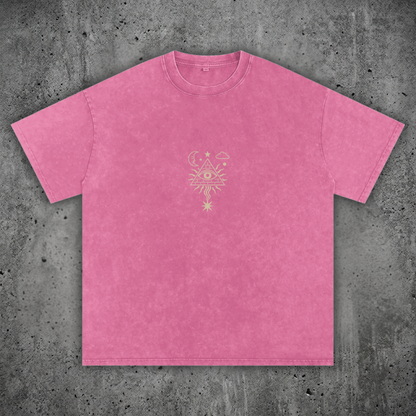 Mystic Signal - Snow Wash Oversized Heavyweight Tee