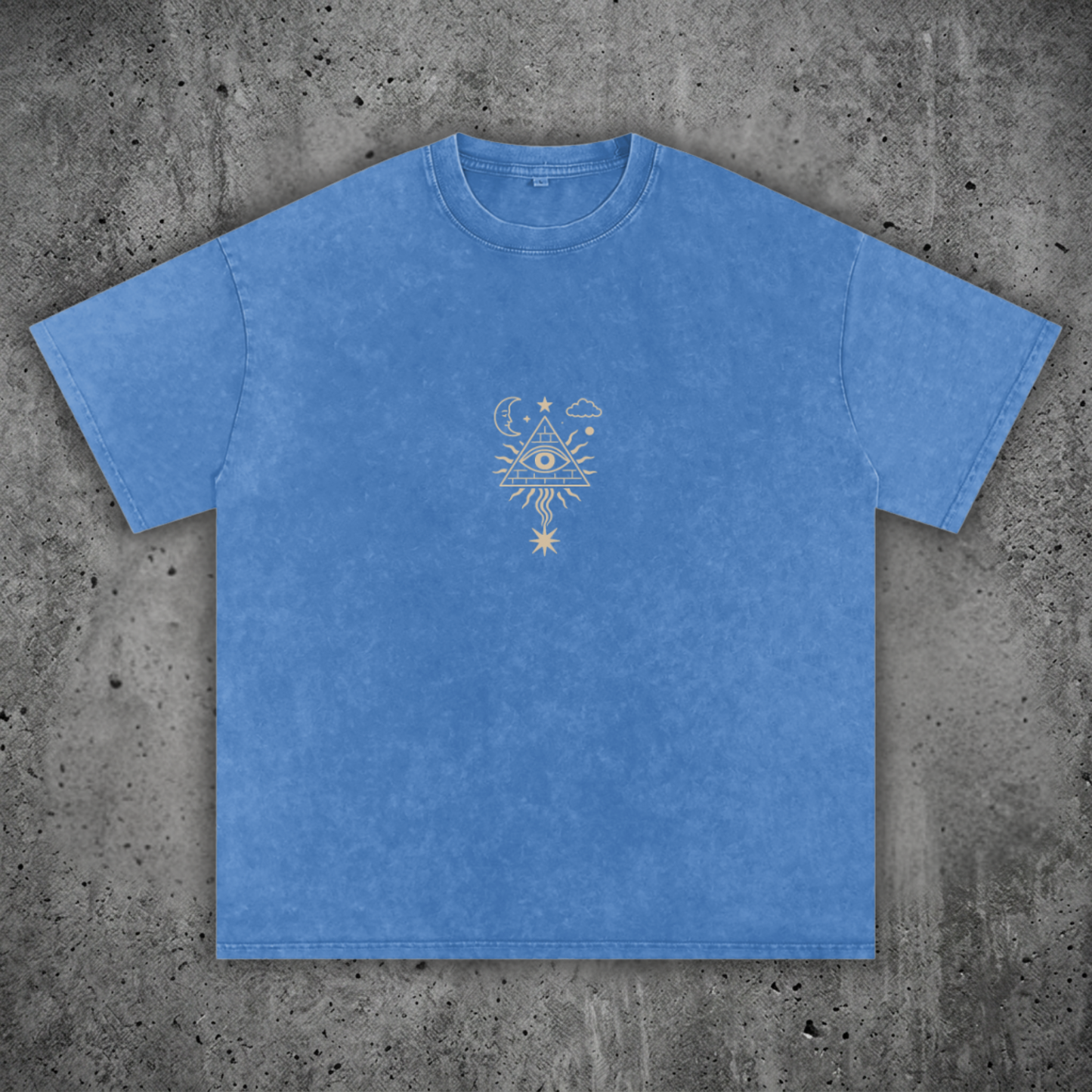 Mystic Signal - Snow Wash Oversized Heavyweight Tee
