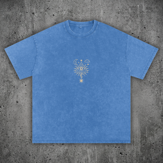 Mystic Signal - Snow Wash Oversized Heavyweight Tee