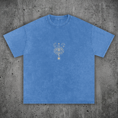 Mystic Signal - Snow Wash Oversized Heavyweight Tee