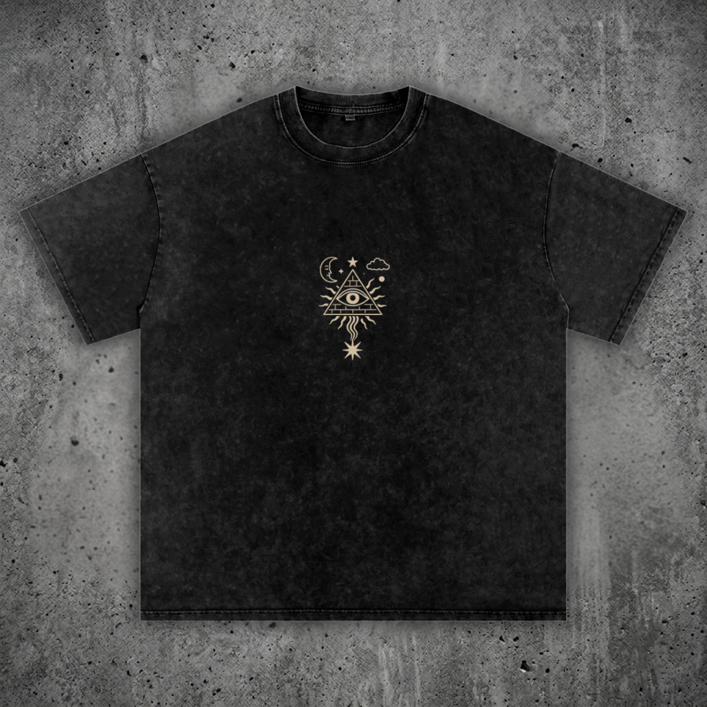 Mystic Signal - Snow Wash Oversized Heavyweight Tee