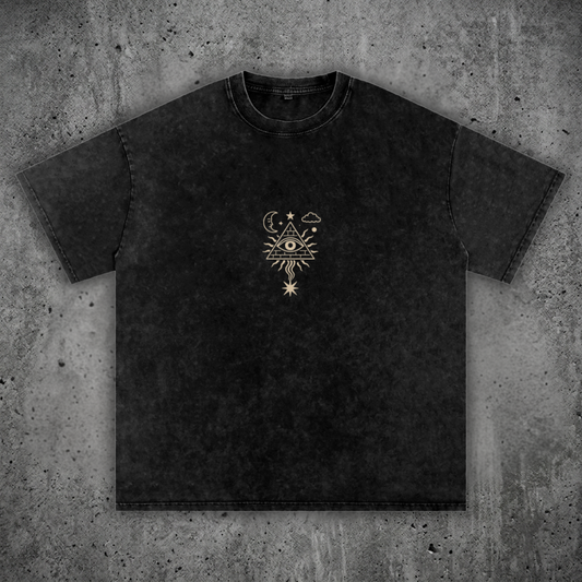 Mystic Signal - Snow Wash Oversized Heavyweight Tee