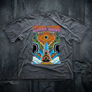 Chakra Vision - Fluffy Vintage Washed Relaxed fit T-Shirt (NEW)