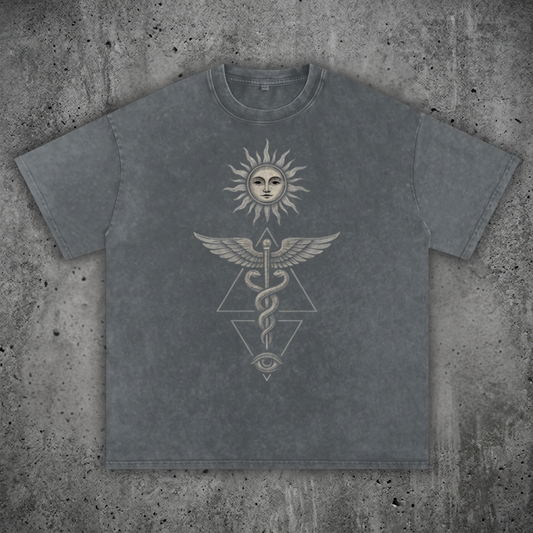 Inner Alchemy - Snow Wash Oversized Heavyweight Tee