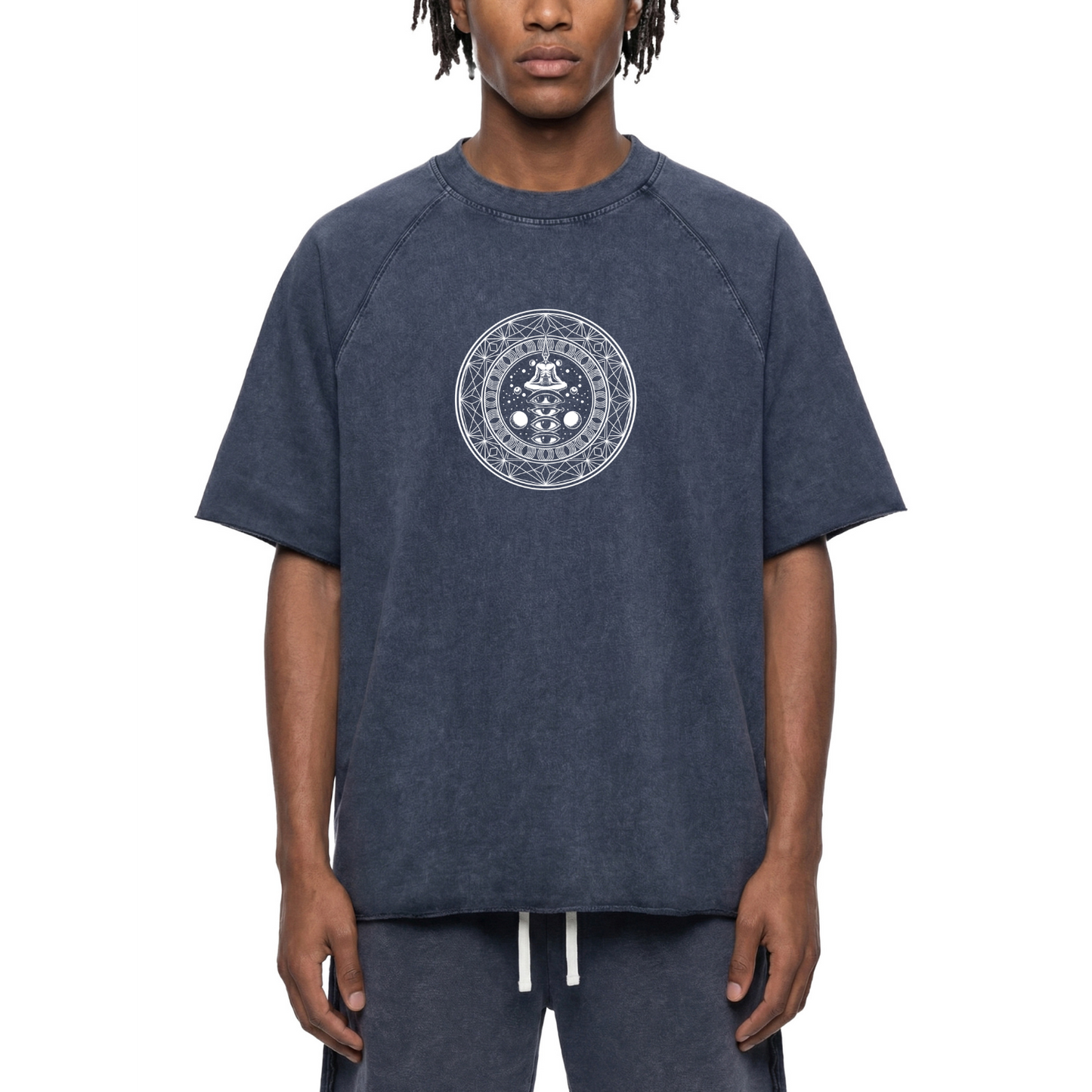 DMT.exe - Unisex Mineral Wash Raw Edge Heavyweight T-Shirt (NEW)