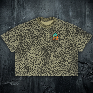 PH - Relaxed Fit Leopard Print Boxy T-Shirt (NEW)