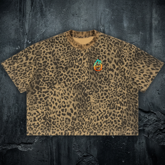 PH - Relaxed Fit Leopard Print Boxy T-Shirt (NEW)