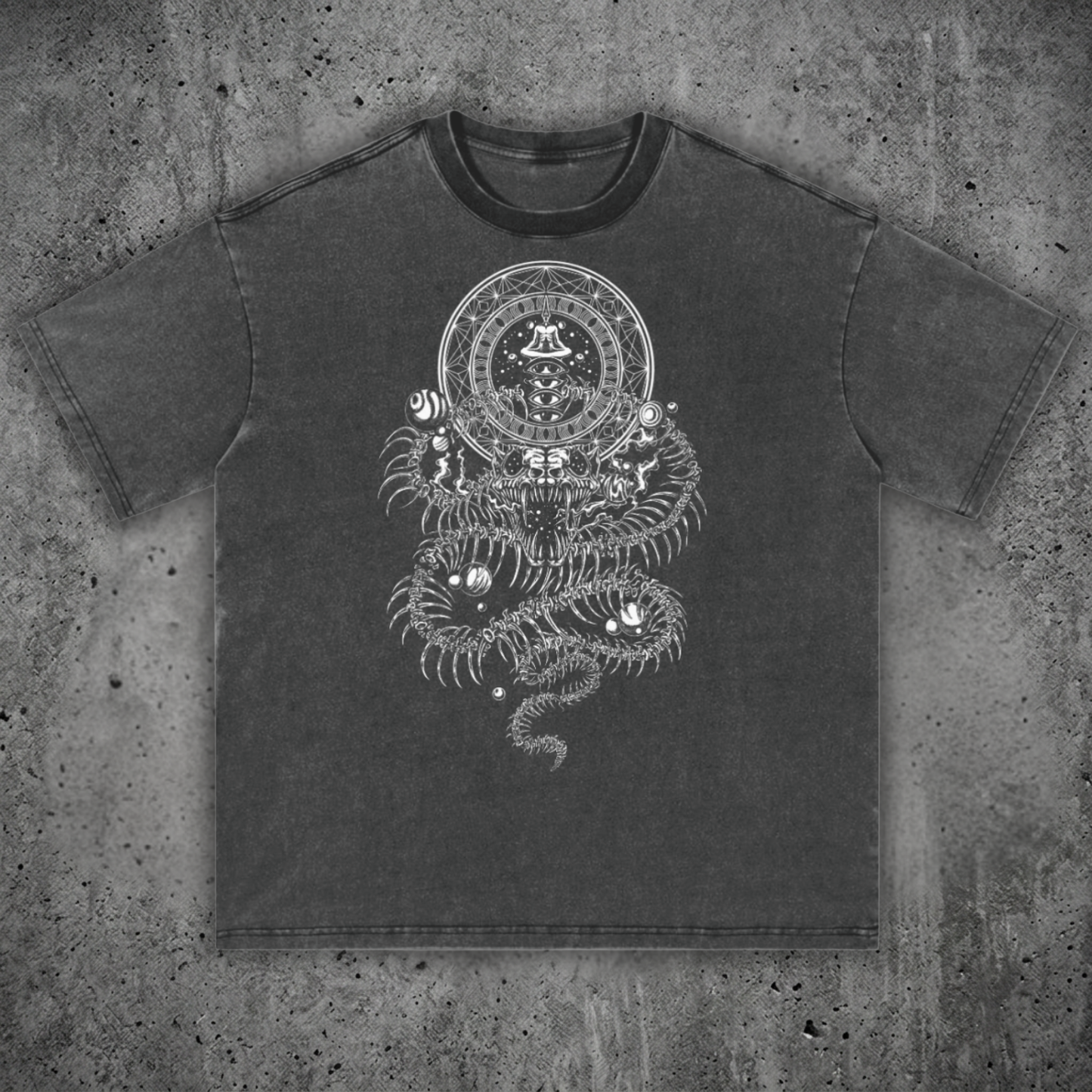 DMT.exe - Fluffy Vintage Washed  T-Shirt - 250 GSM (Pre-release drop!)