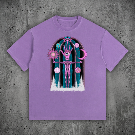 Dissolution of Ego - Vintage Washed Oversized Cotton T-Shirt (NEW)