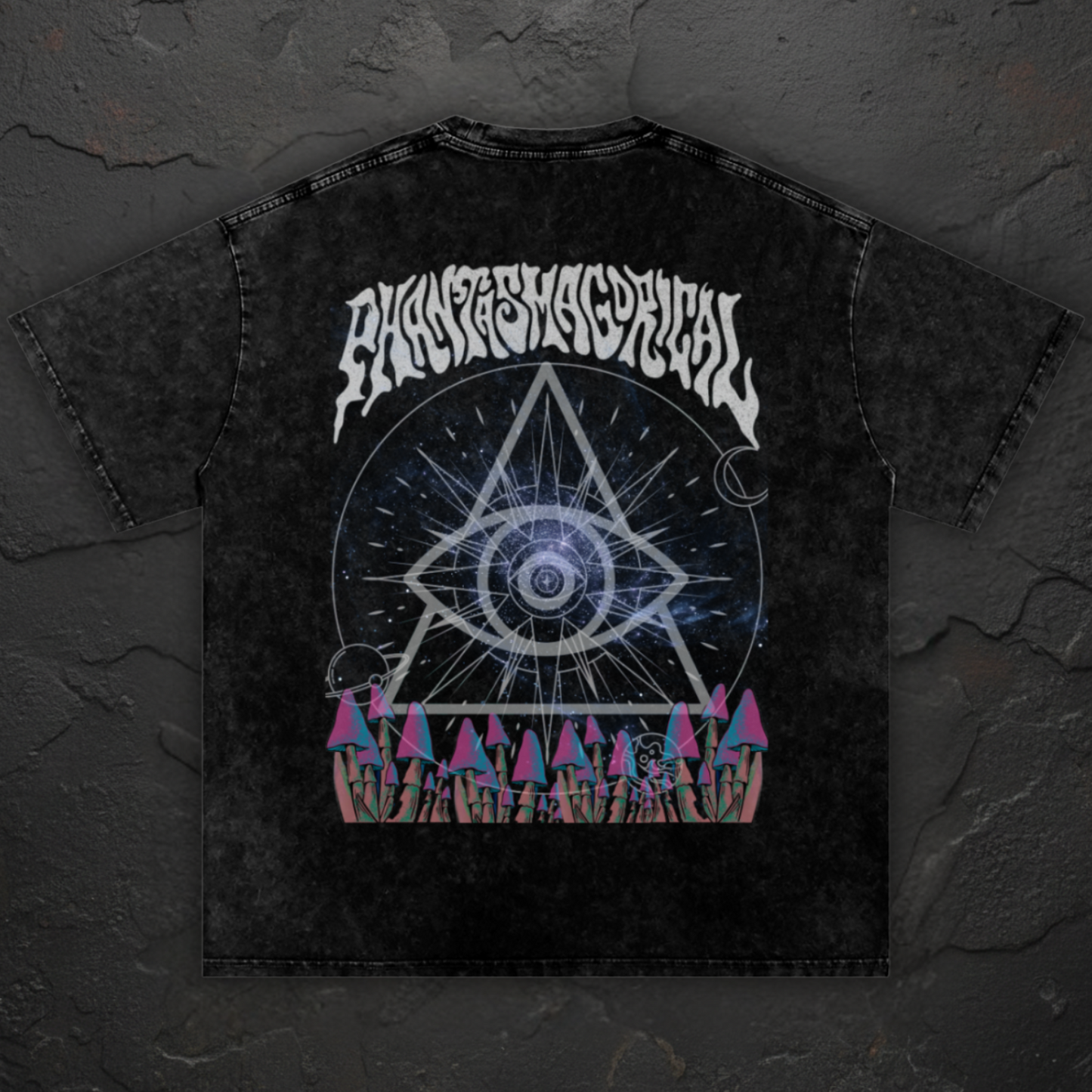 Cosmic Geometry - Snow Wash Oversized Heavyweight Tee (NEW)