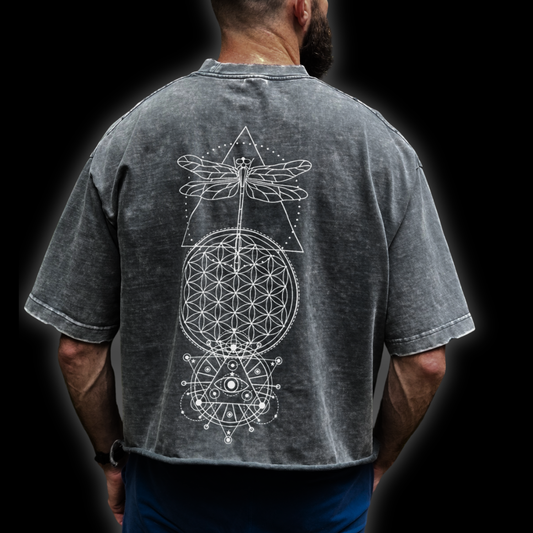 Existential - Snow Wash Raw-Hem Boxy Ultra-Heavyweight T-shirt (NEW)