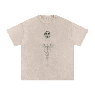 Inner Alchemy - Acid Wash Oversize T-Shirt - 250 GSM (Limited Release) - back view