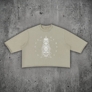Paradigm - Mineral Wash Raw-Hem DJ Cut Heavyweight Tee