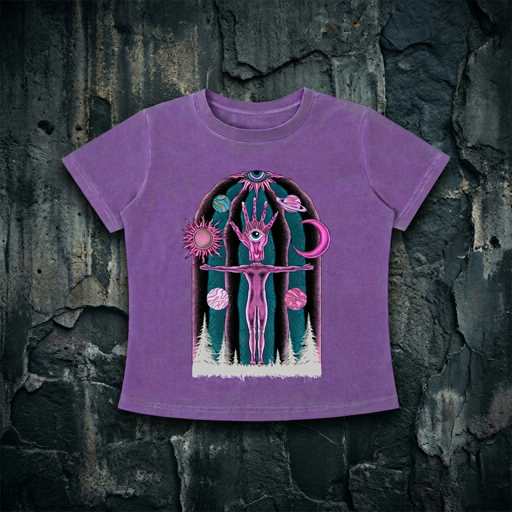 Dissolution of Ego - Women's Vintage Wash Slim Fit T-shirt (NEW)