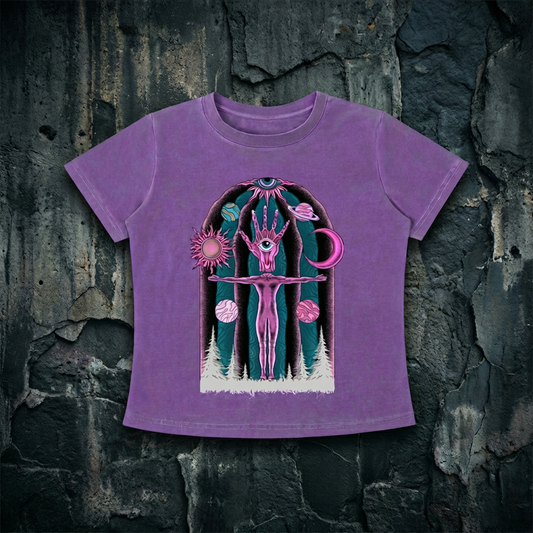 Dissolution of Ego - Women's Vintage Wash Slim Fit T-shirt (NEW)