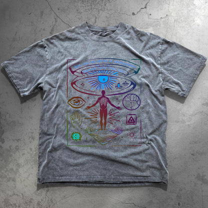 Awaken Your True Self - Fluffy Vintage Heavyweight T-Shirt - T-Shirt heavyweight vintage washed tee by Phantasmagorical