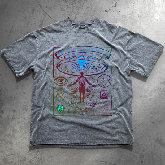 Awaken Your True Self - Fluffy Vintage Heavyweight T-Shirt - T-Shirt heavyweight vintage washed tee by Phantasmagorical