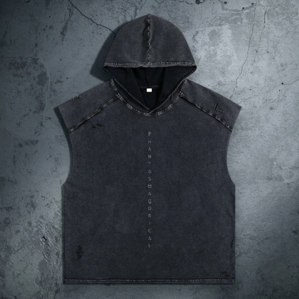 Spirit Animal - Snow Washed Boxy Hooded Tank Top (NEW)