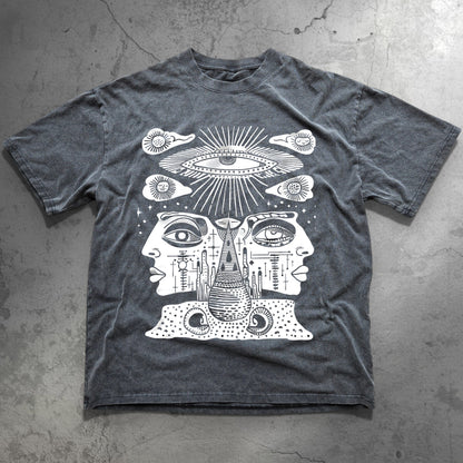 Celestial Vision - Fluffy Vintage Heavyweight T-Shirt - T-Shirt heavyweight vintage washed tee by Phantasmagorical