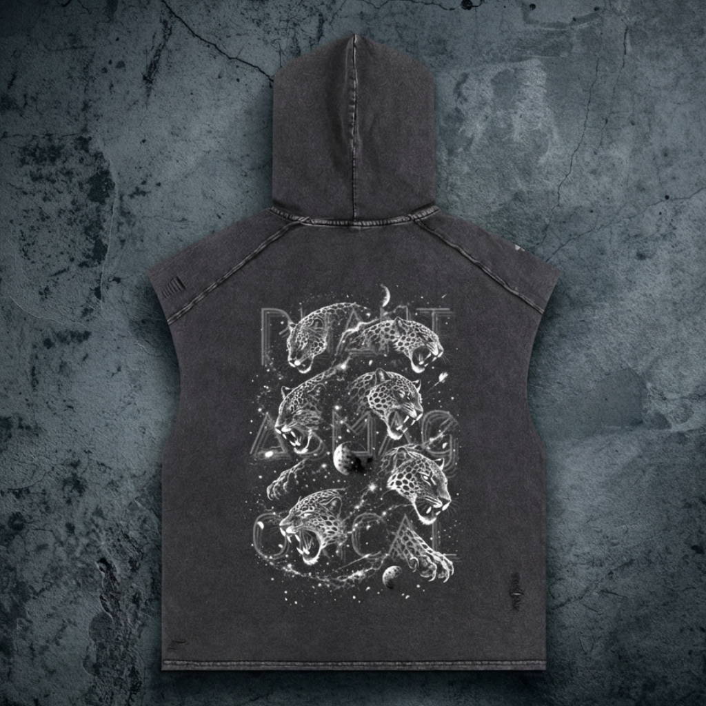 Spirit Animal - Snow Washed Boxy Hooded Tank Top (NEW)