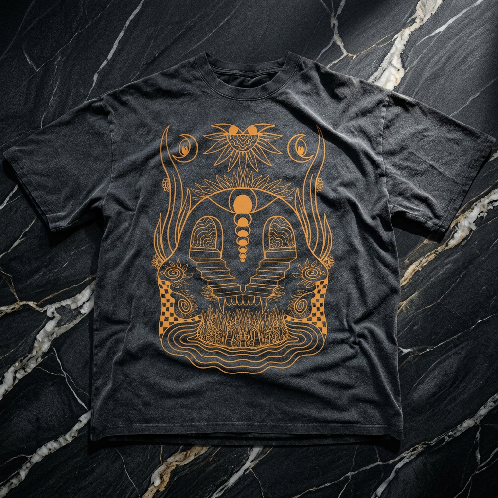 Enigma - Fluffy Vintage Washed Relaxed fit T-Shirt (NEW)